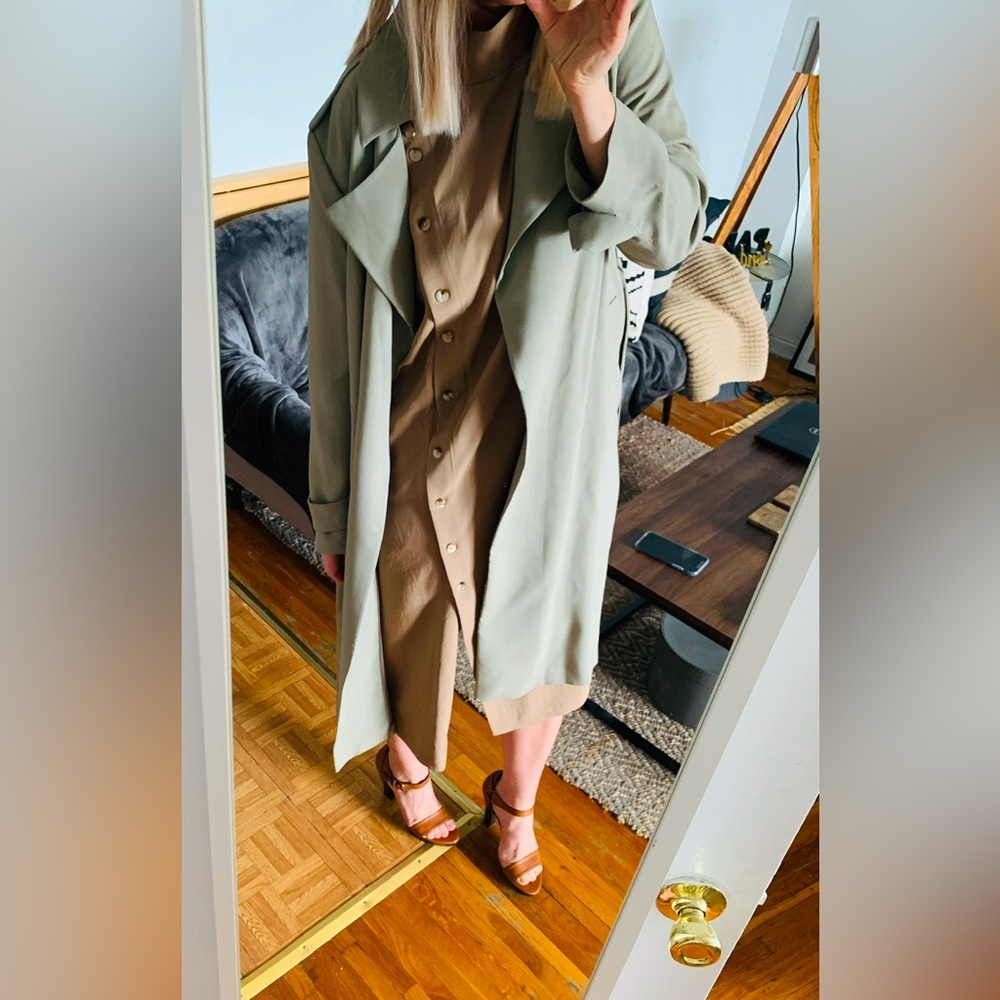 Massimo Dutti Viscose Trench coat